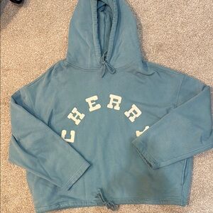 CHERRY LA Western Applique Poncho Hoodie